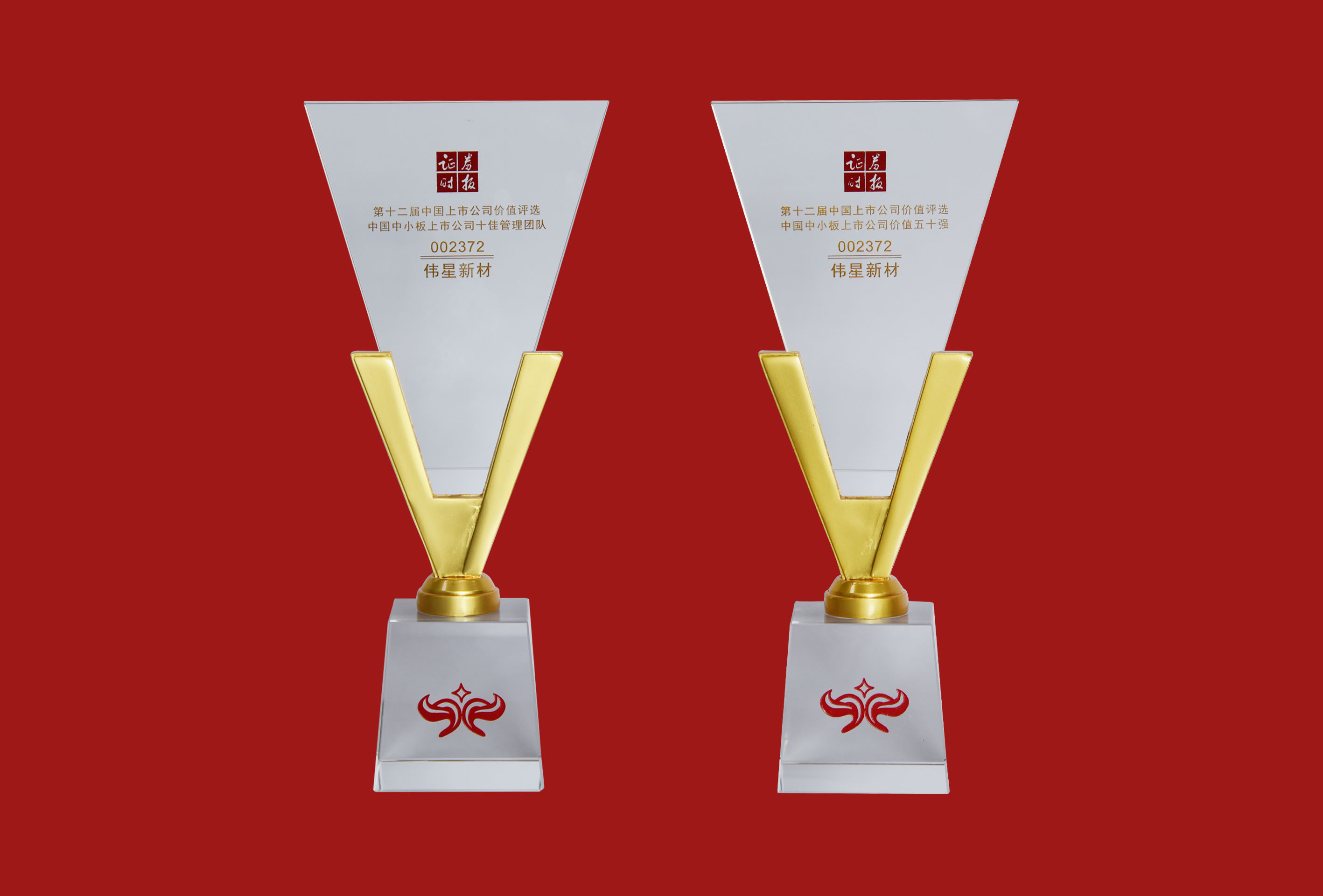 偉星新材榮獲  “中小板上市公司價值五十強” “中小板上市公司十佳管理團隊”