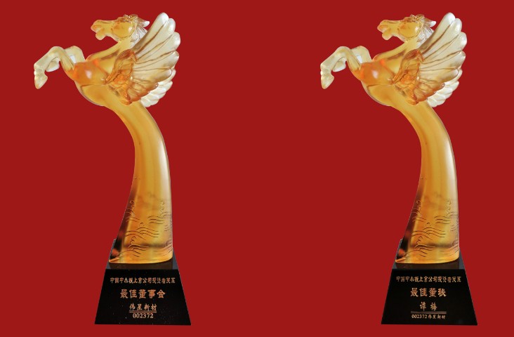 偉星新材榮獲天馬獎“最佳董事會”，入選“A股漂亮100”榜單！