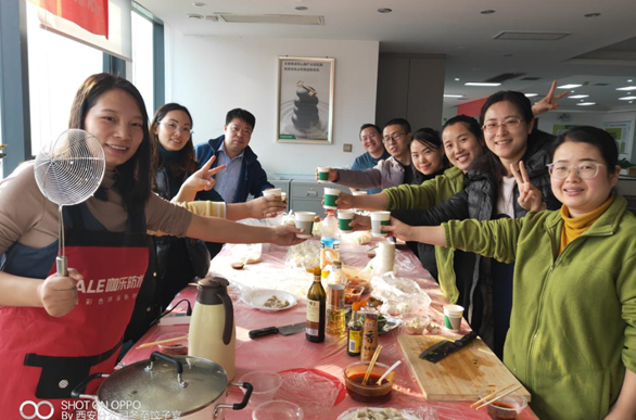 濃濃冬至情，偉星一家親--冬至包餃子活動