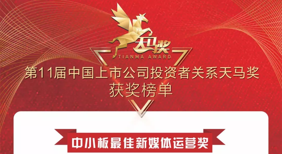 偉星新材榮獲天馬獎“最佳新媒體運營”！