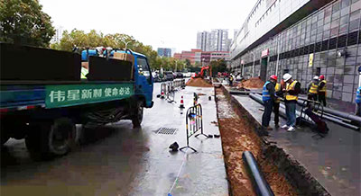 偉星新材捐贈PP-R、PVC等管材管件助力合肥方艙醫院建設！