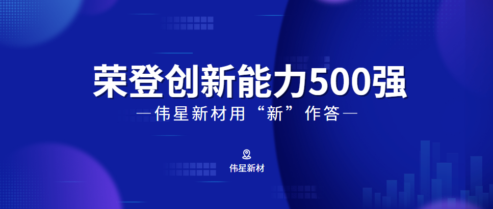 榮登浙江省高新技術(shù)企業(yè)創(chuàng)新能力500強(qiáng)，看偉星如何向“新”而行