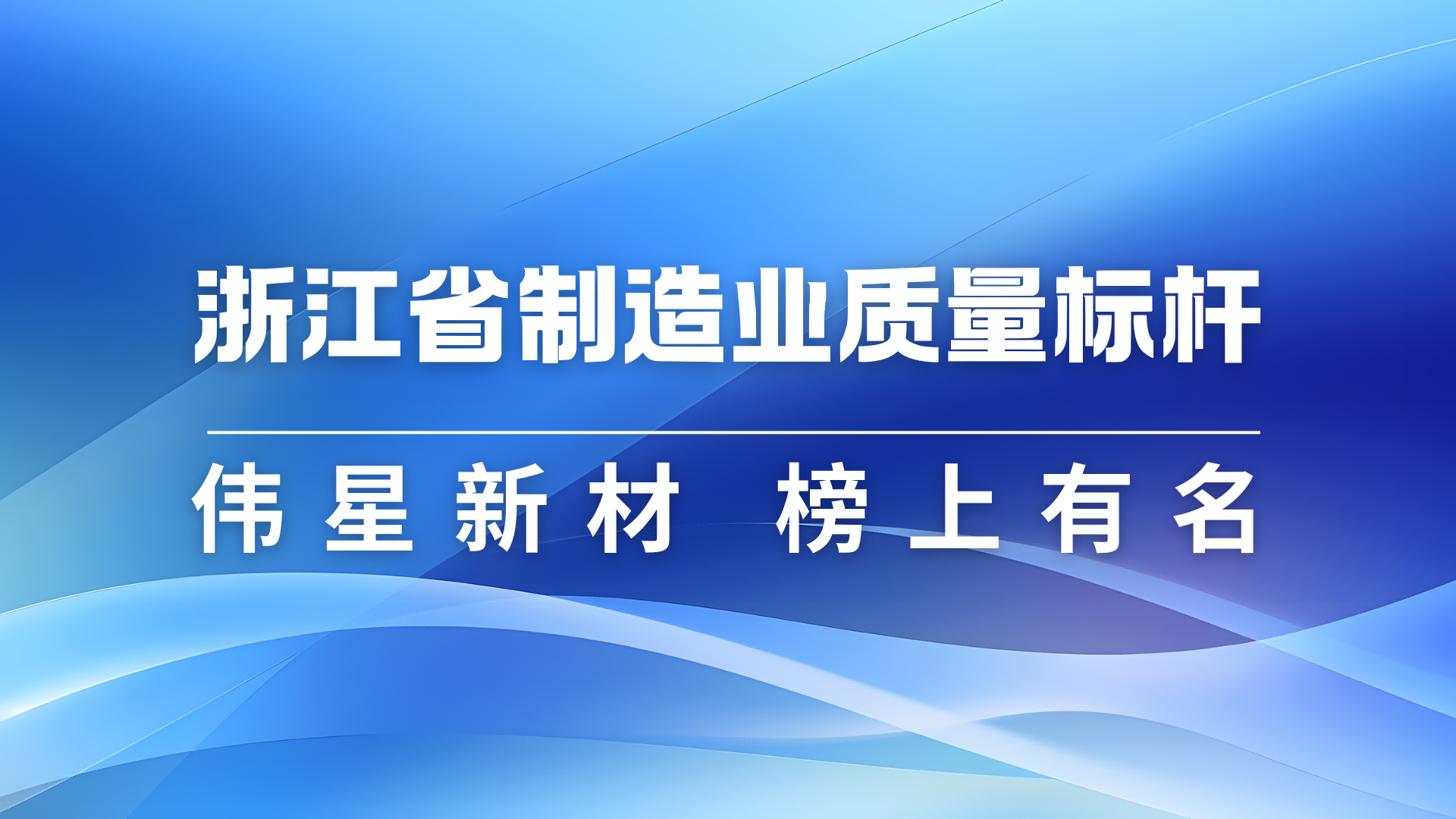 偉星新材獲評(píng)2024年浙江省制造業(yè)質(zhì)量標(biāo)桿